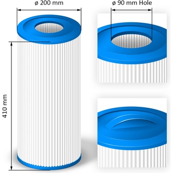Crystalline Pool Spa Filter Filtrační kartuše SC775