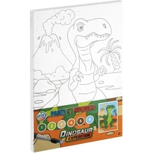 Creative Craft Group Malování na plátno podle čísel sada 19,5x29,7cm dinosaurus