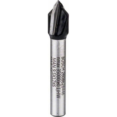 Fréza na drážky V 6 mm, D1 9,5 mm, L 12,35 mm, G 45 mm, 90 ° Bosch Accessories 2608628446