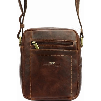 Peterson pánské crossbody PTN TB-117-COM koňaková