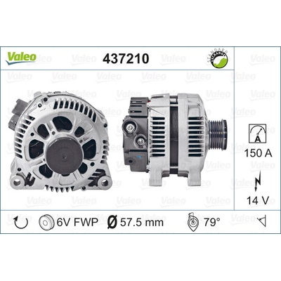 VALEO Alternátor 437210