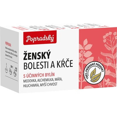 BOP Bylinný čaj Ženský bolesti a křeče 15 x 1,5 g