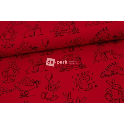 de-park Teplákovina - Bob a Bobek - červená - 337