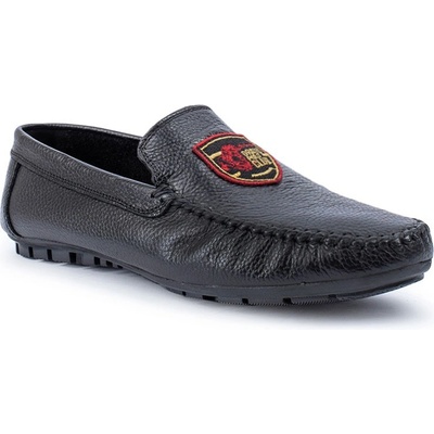 Grand Polo Club Gpc polo Мъжки мокасини от естествена кожа - Черни 20230321081 (371122_Черно)