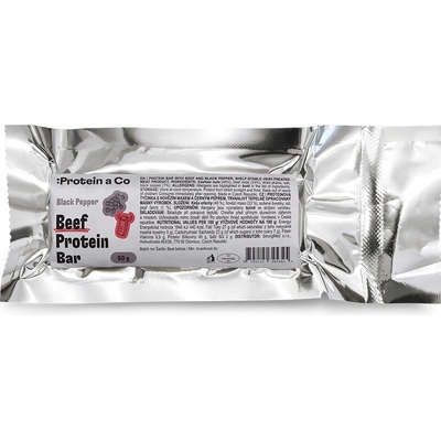 Telcek proteínová tyčinka so sušeným hovädzím mäsom soľ a korenie 50 g