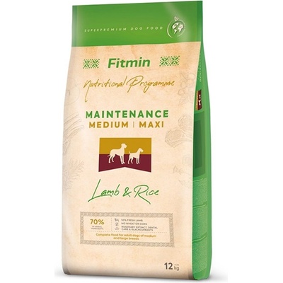 Fitmin Dog Medium/Maxi Maintenance Lamb & Rice 13 kg