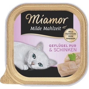 Miamor Milde Mahlzeit птиче месо и шунка 100 г