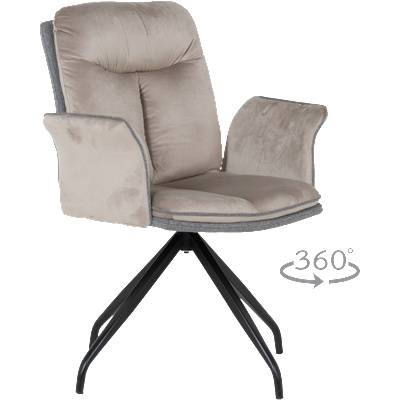 Carmen Трапезен стол marlow - мишо сив bf 2 (3532336_2)