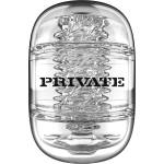 Private Прозрачен мастурбатор с двойно отваряне