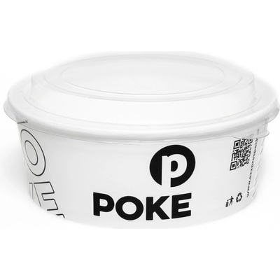 Exxprespack obal POKE BOWL 1300 ml 38oz Ø18,7 Biela