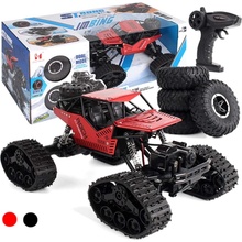 KIK RC Crawler 4x4 horolezecké diaľkovo ovládané terénne auto červené 1:16