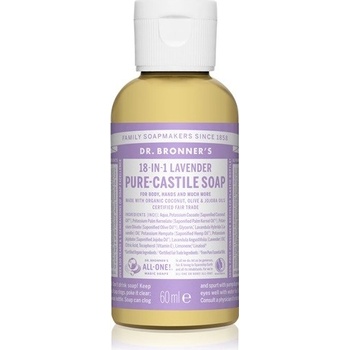 Dr. Bronner's tekuté univerzálne bio mydlo ALL-ONE Lavender 59 ml
