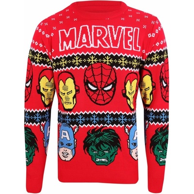 NNM пуловер унисекс Marvel Comics -Christmas Jumper Face's - KT-MARC-013