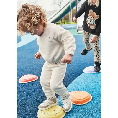 Mayoral Комплект блуза и спортен панталон ватирани в цвят макиато за бебе момиче Mayoral (НЕ Е ВАТИРАН)