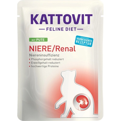 Kattovit Feline Niere/Renal 24 x 85 g morčacie