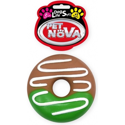 Petnova hračky pre zvieratá VIN DONUT GRAY hračka pre psa10 cm
