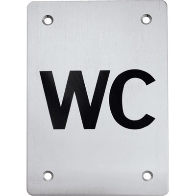 TI - Piktogram "WC" - hranatý NEM - nerez matná (16) | MP-KOVANIA.sk