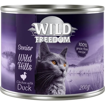 Wild Freedom 12x200г патица и пиле Wild Freedom Senior Hills за котки
