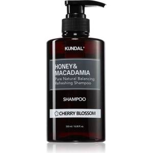 KUNDAL Honey & Macadamia Cherry Blossom натурален шампоан за суха и увредена коса 500ml