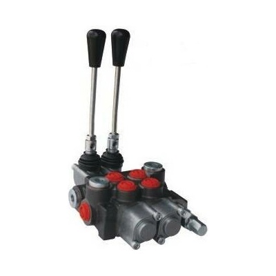 Hydraulický rozvaděč dvoupáčkový P40 1x dvoučinný, 1x dvoučinný s plovoucí polohou P40