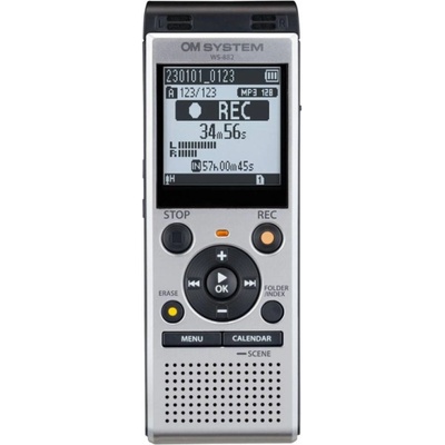 Olympus WS-882 - диктофон, 4GB, 1040 часа запис, 110 часа батерия, microSD, сребрист