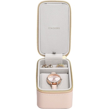 Stackers Пътническа кутия за бижута и ръчен часовник Stackers розова (76328)