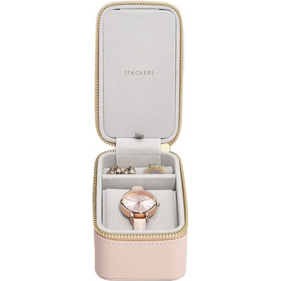 Stackers Пътническа кутия за бижута и ръчен часовник Stackers розова (76328)
