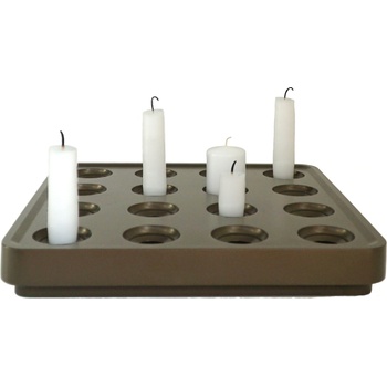 Born in Sweden Свещник Stumpastaken кафяв алуминий (7340160-9)