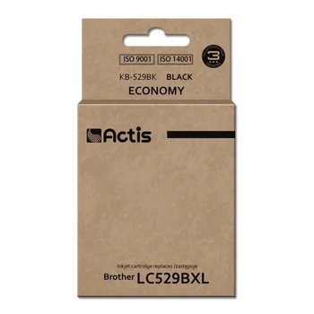 Compatible Мастило Actis KB-529BK (заместител за Brother LC529Bk, Standard, 58 ml, черно) (KB-529Bk)