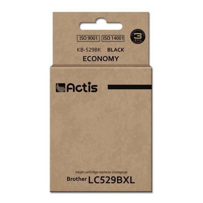 Compatible Мастило Actis KB-529BK (заместител за Brother LC529Bk, Standard, 58 ml, черно) (KB-529Bk)