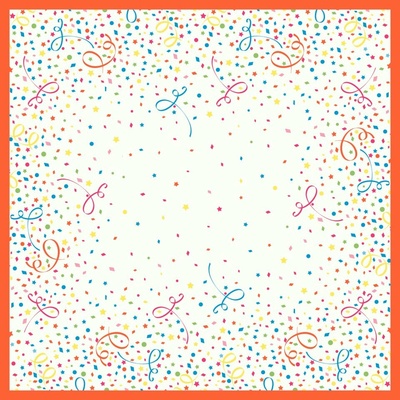 DUNI obrus Dunicel 84x84cm confetti 20 ks
