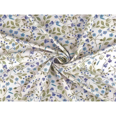 Bavlněný popelín silk oděvní pomněnky Varianta: bílá 62728/163478/291372