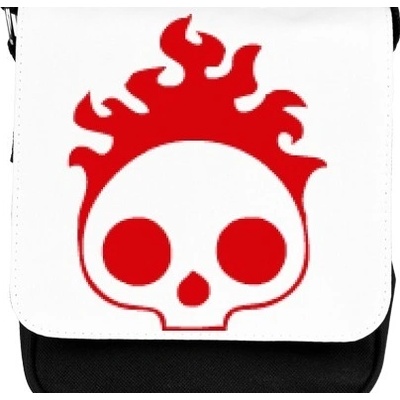 Malá brašna přes rameno Subway Burning skull