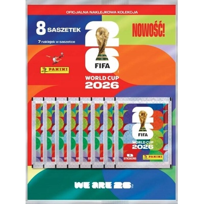 Fifa Kolekce samolepek World cup 2026 multipack 8 sáčků 56 samolepek