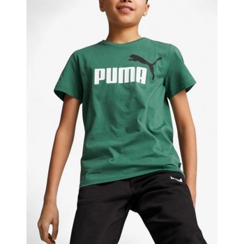 PUMA Essentials+ 2 Color Logo Tee Green