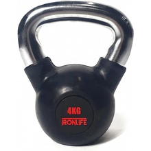 IRONLIFE pogumovaný Kettlebell 4 kg