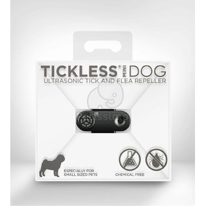 Tickless Mini ултразвуков апарат отблъскващ бълхи и кърлежи Черен
