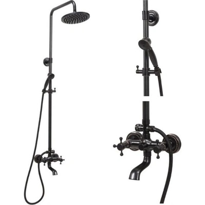 TOYA Душ колона за баня Euphoria черна