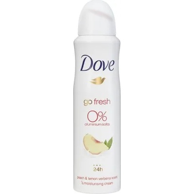 Dove Go Fresh дамски део спрей праскова 0% алуминиеви соли 150мл