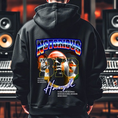 Мъжко Худи Notorious B. I. G. PR-529 - Черен , размер
