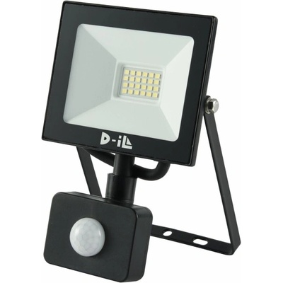 D-iL Led ПРОЖЕКТОР СЪС СЕНЗОР d-il 80607 ip44 10w 1000lm 120° 6000k ЧЕРЕН (80607)