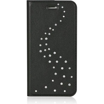 Image 1 of Bling My Thing Primo Milky Way Pure Brilliance - кожен калъф, тип портфейл с кристали Сваровски за iPhone 8, iPhone 7 (черен)