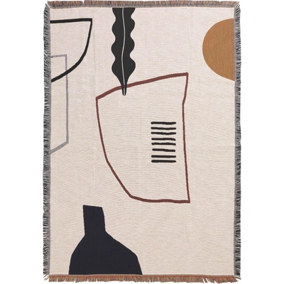 Ferm Living Одеяло Mirage памук 120 x 170 см пясъчно (7143)