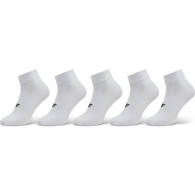 4F Комплект 5 чифта къси чорапи мъжки 4f 4fwmm00usocm283 Бял (4fwmm00usocm283)