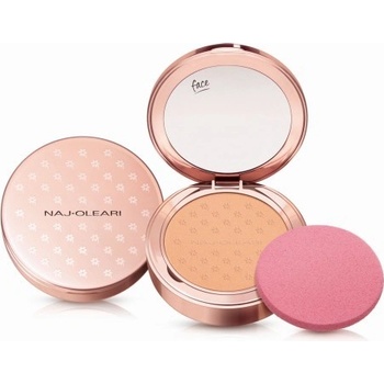 Naj-Oleari Silk feel Powder Foundation kompaktní pudr a make-up 2v1 02 peach 9,5 g