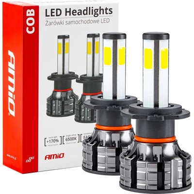 LED žiarovky hlavného svietenia H7 COB 4Side