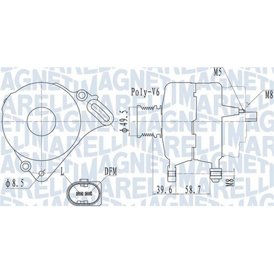 Alternátor MAGNETI MARELLI 063732064010