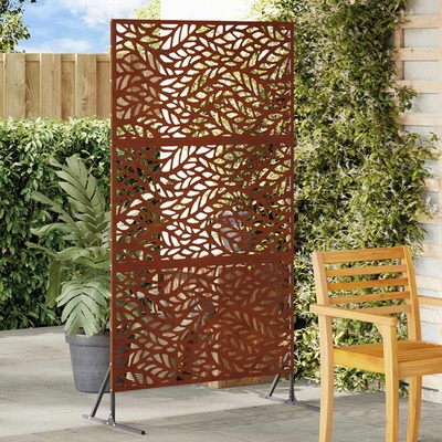 vidaXL Obrazovka pro soukromí 100 x 50 x 180 cm Rezavá