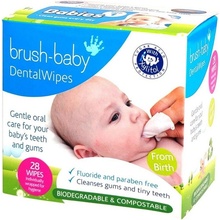 Brush-Baby DentalWipes ubrousky na čištění dásní a dětských zubů 28 ks