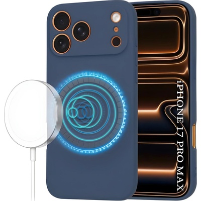 Techsuit - SoftFlex MagSafe калъф за Apple iPhone 17 Pro Max - Син KP38507 (38507)